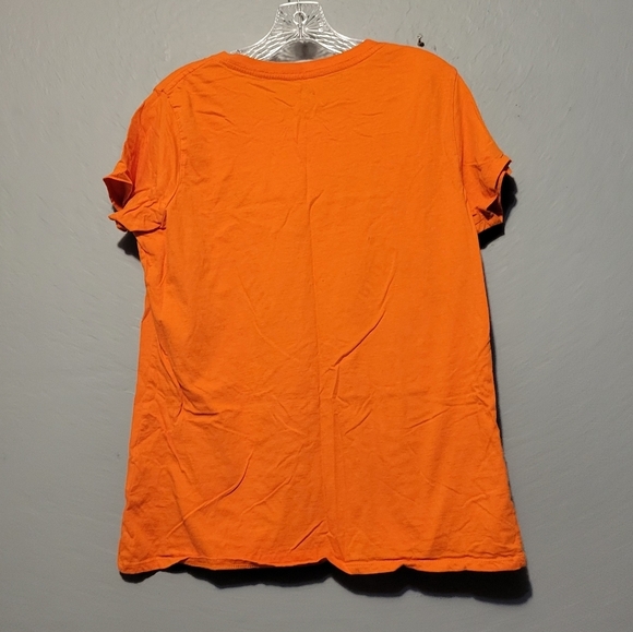 Halloween Juniors Orange Pumpkin Jack O Lantern Top XL(16/18) - Picture 2 of 3